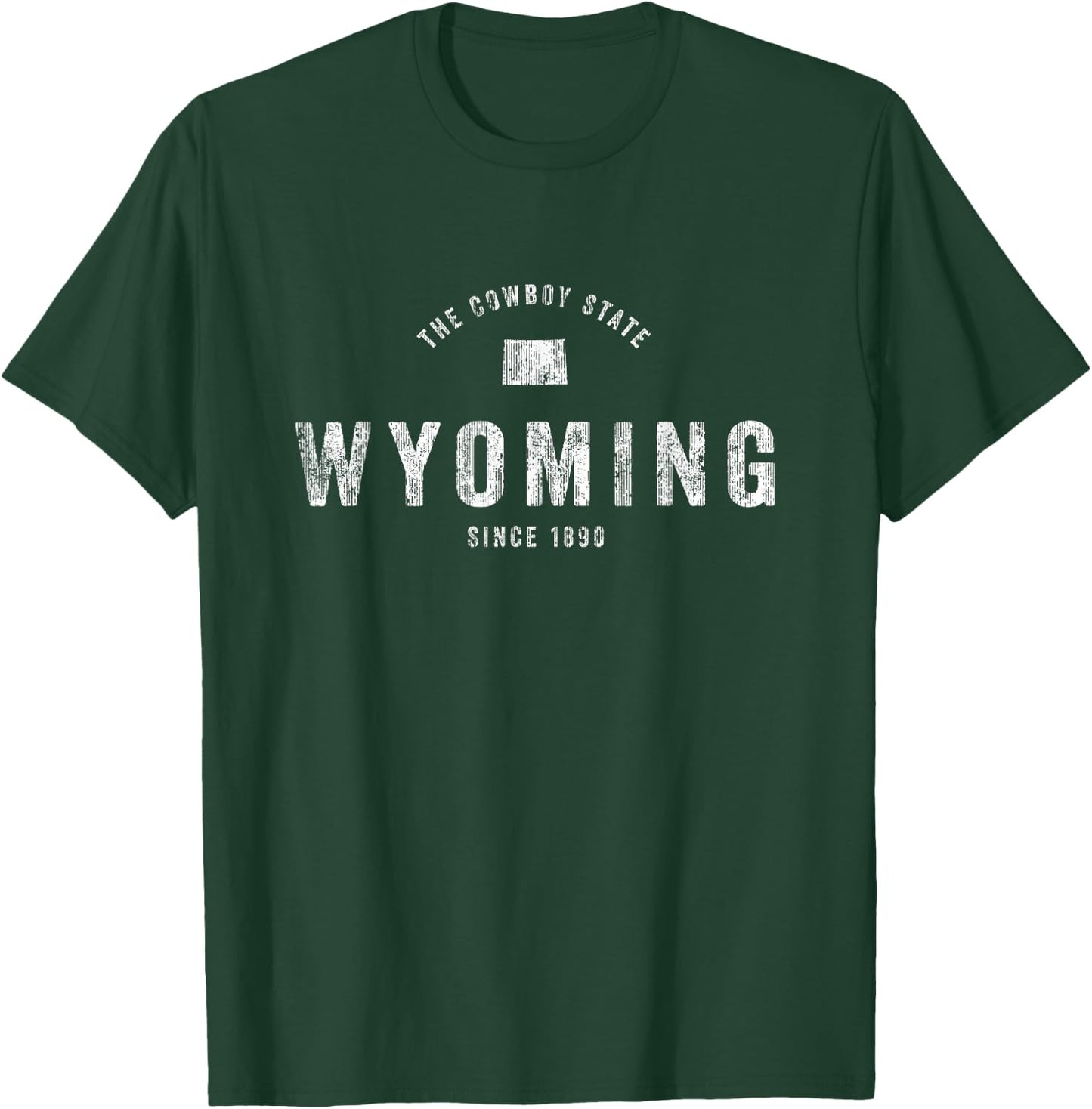 Wyoming Vintage Sports Design Retro WY Wyo T-Shirt - T-Shirt | Forest