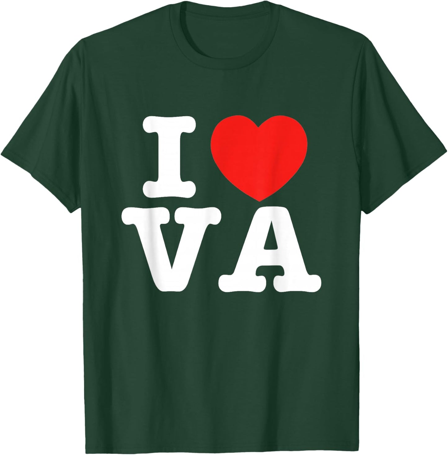 I Heart Virginia (VA) Love T-Shirt - T-Shirt | Forest