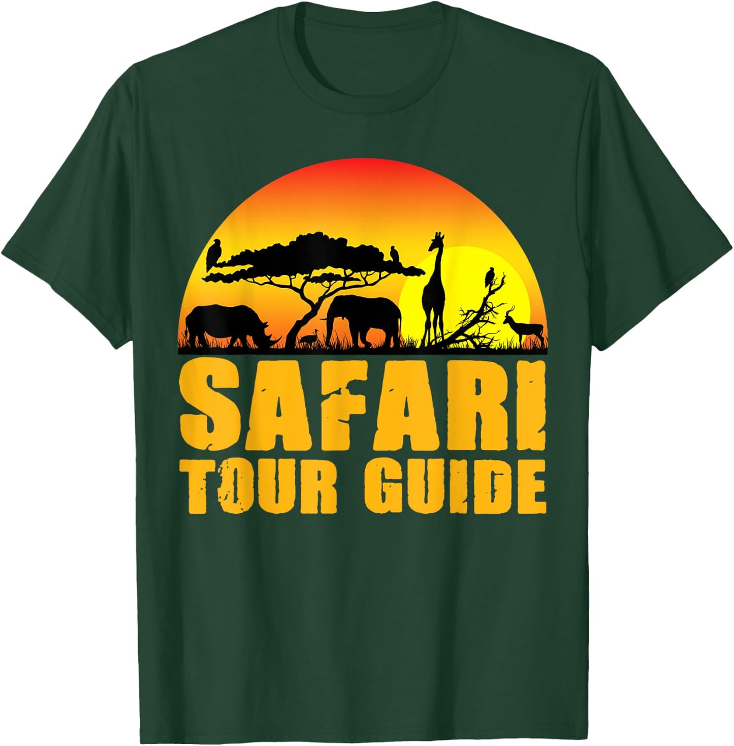 Safari Tour Guide Halloween Costume Animal Gift T-Shirt - T-Shirt | Forest