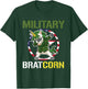 Purple Up Dabbing Bratcorn Unicorn Military Child Month Girl T-Shirt - T-Shirt | Forest