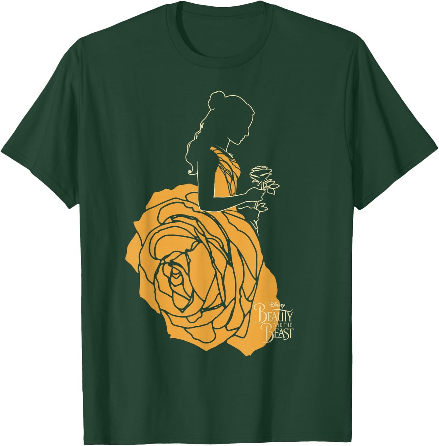 Disney Beauty & The Beast Belle A Rose Dress Graphic T-Shirt - T-Shirt | Forest