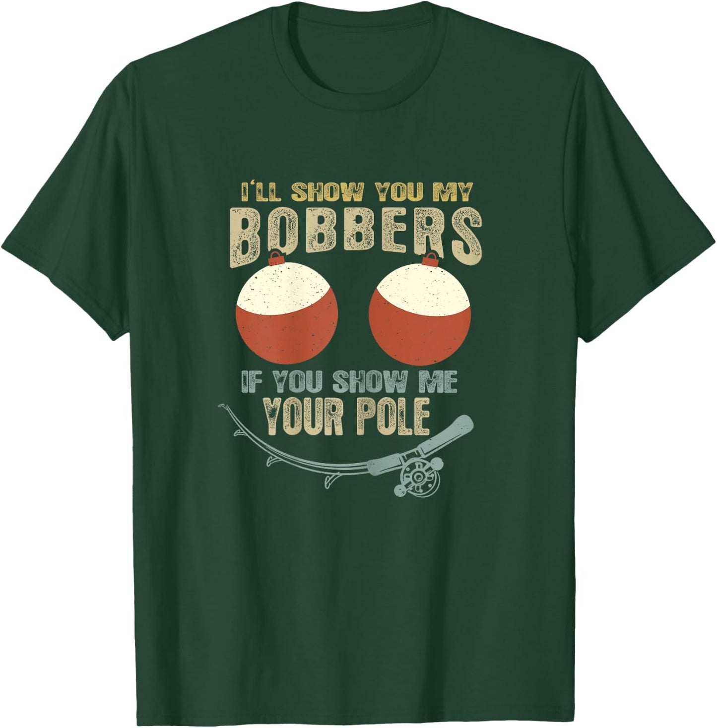 Vintage Funny Naughty Fishing Shirt for Ladies T-Shirt - T-Shirt | Forest