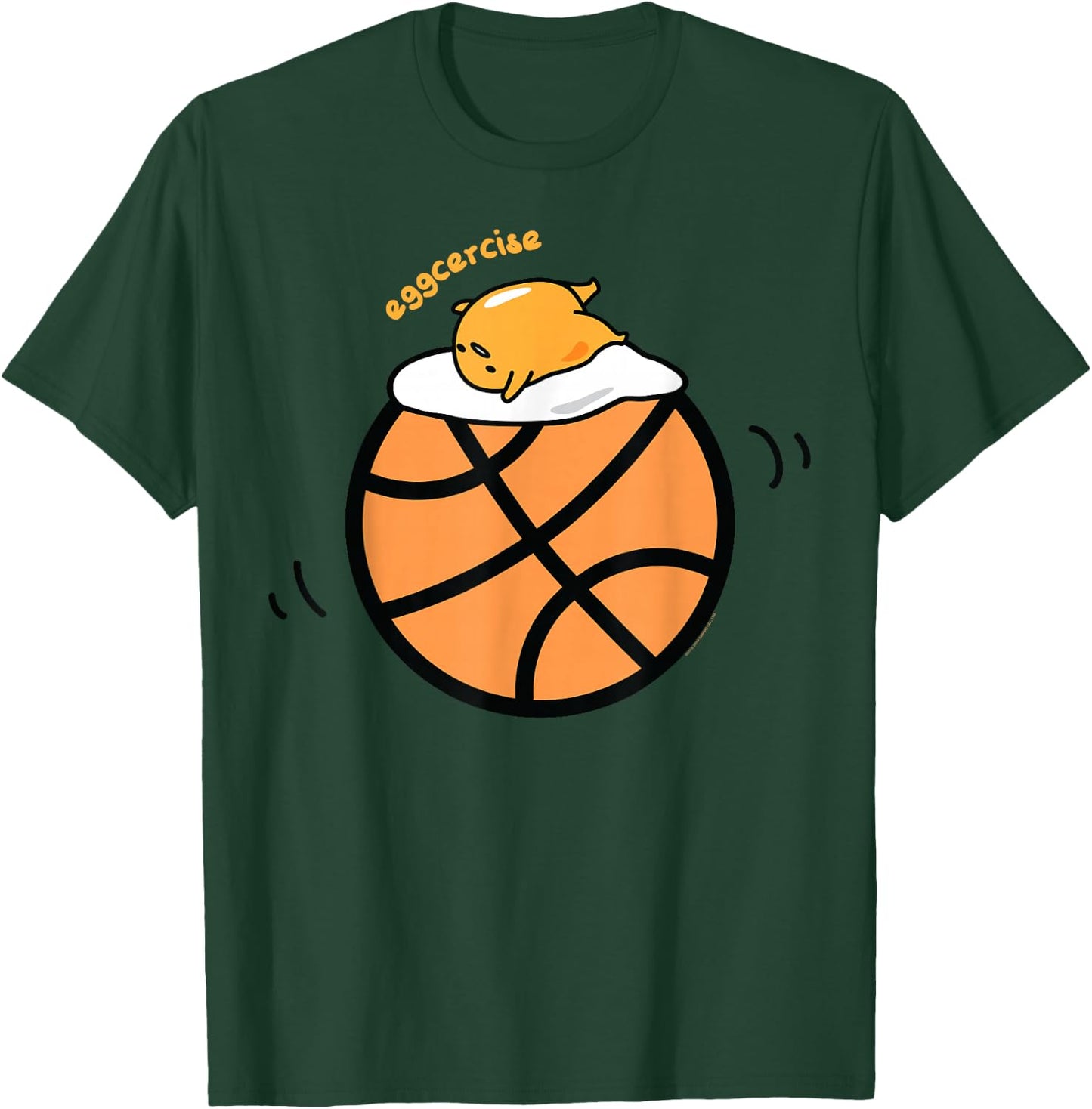 Gudetama Exercise eggcercise Basketball Fitness T-Shirt - T-Shirt | Forest