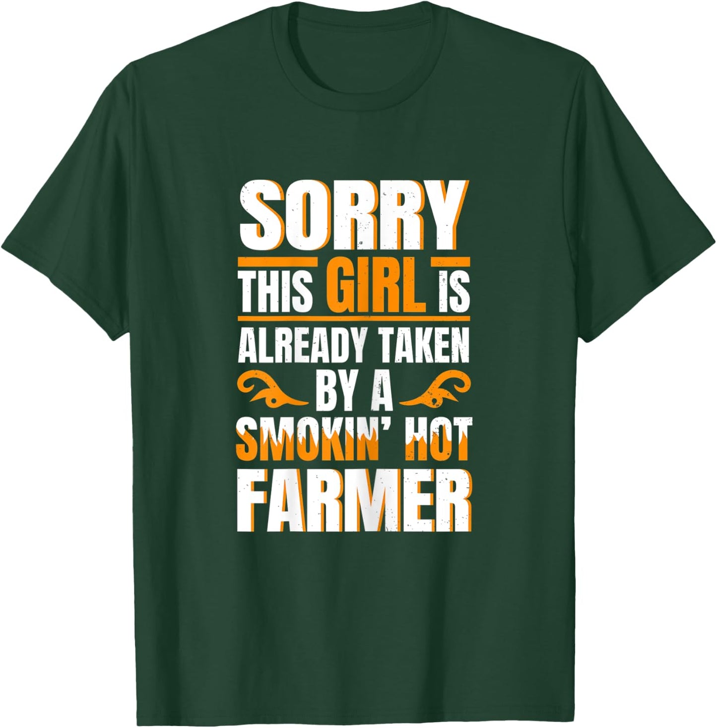 Hot Farmer - Funny Women Cool Girlfriend Farm T-Shirt - T-Shirt | Forest