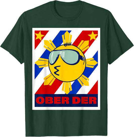 Filipino Emoticon Ober Der Philippine Flag Lips Pointing T-Shirt - T-Shirt | Forest