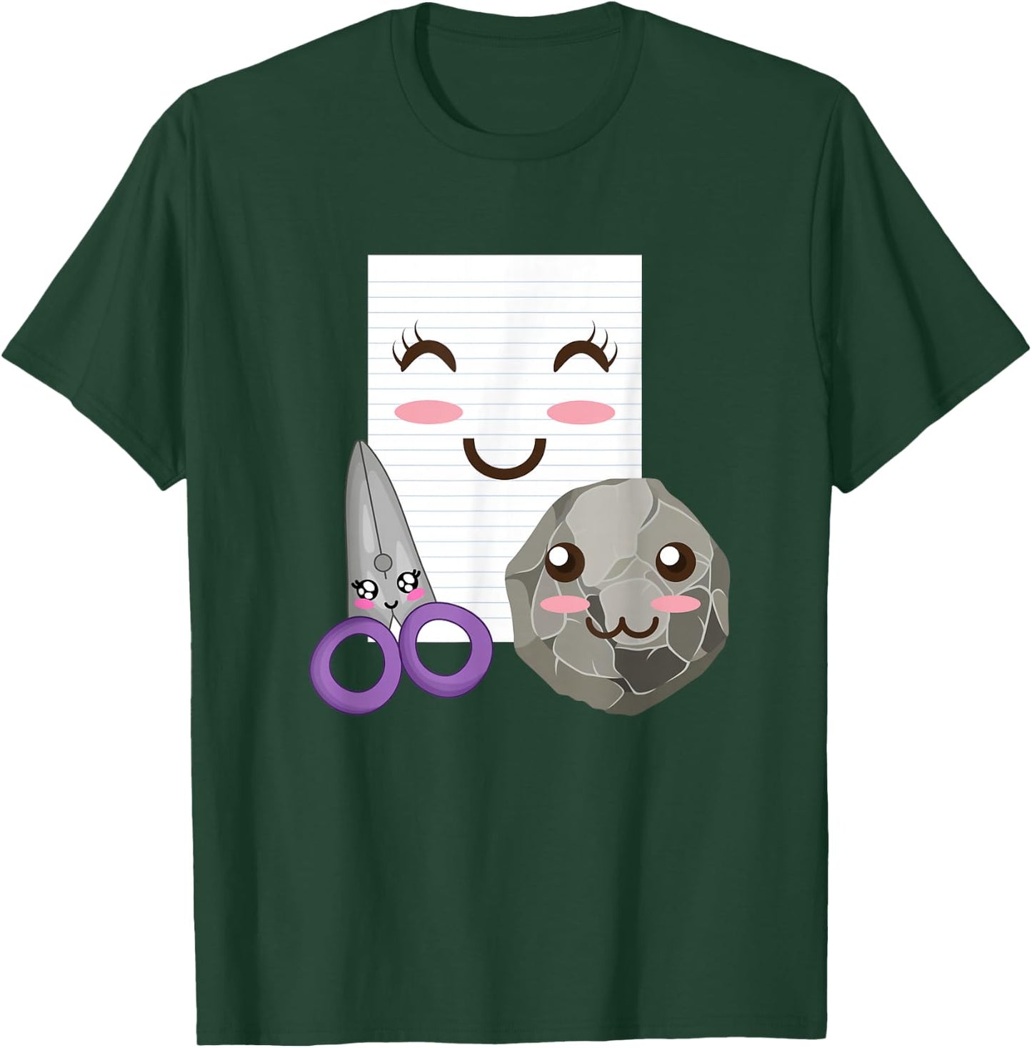 Rock Paper Scissors Shirt Funny Group Halloween Costumes T-Shirt - T-Shirt | Forest