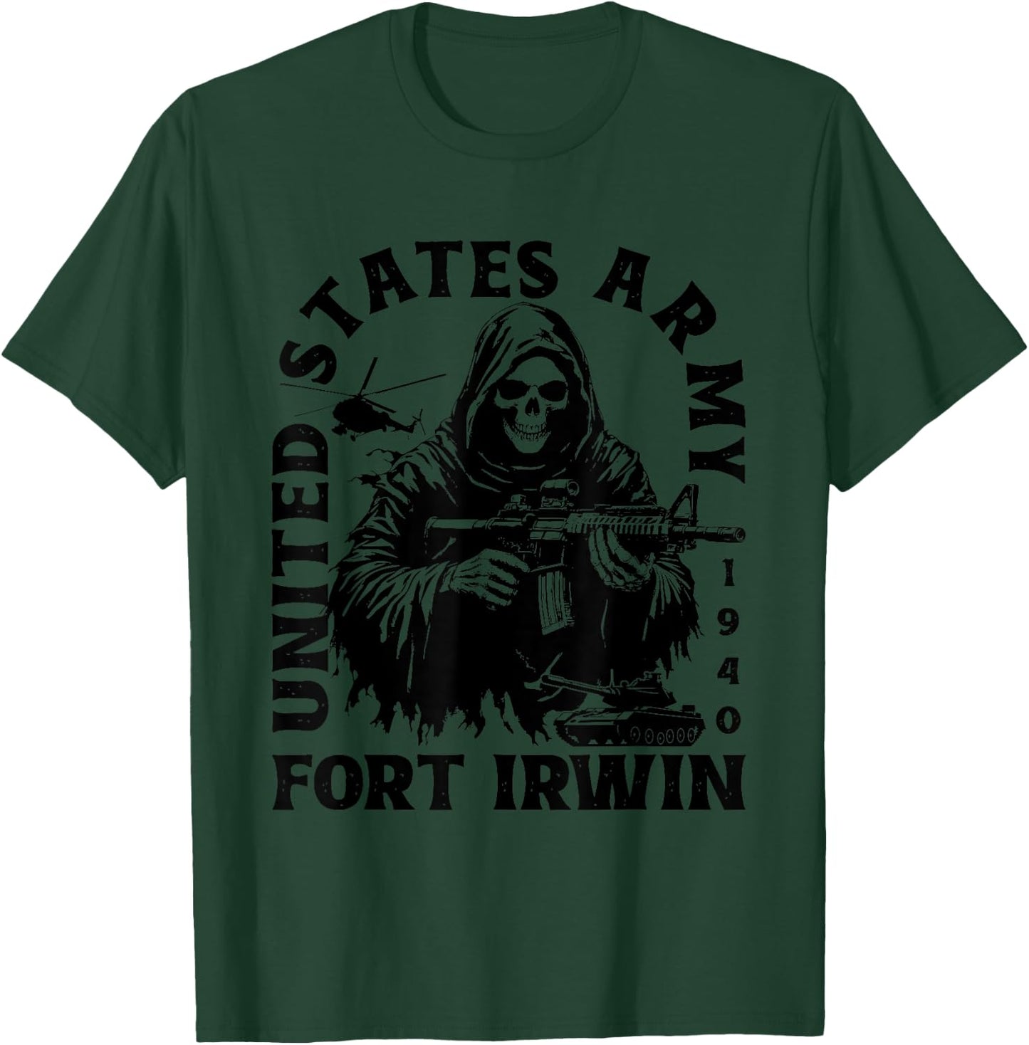 Fort Irwin US Military Base California CA Ft Irwin Vintage T-Shirt - T-Shirt | Forest