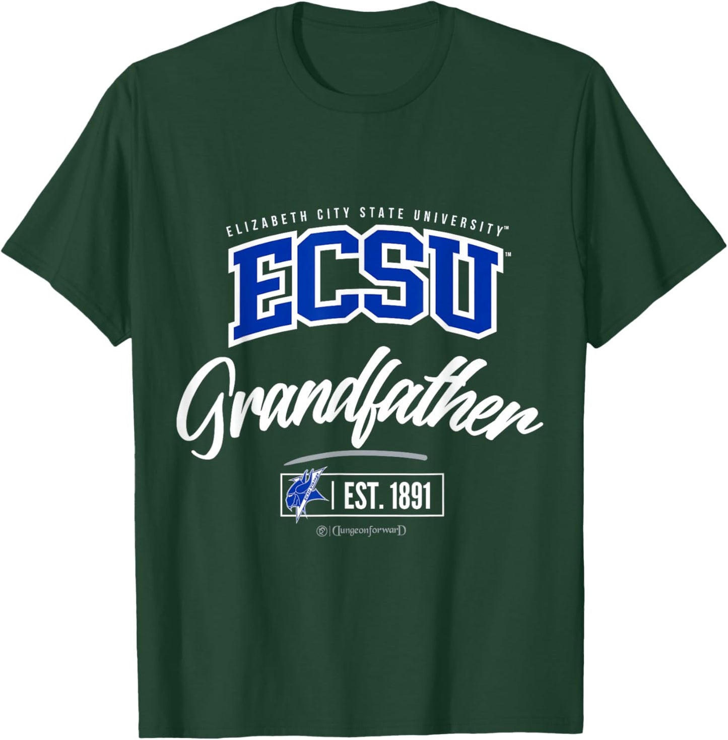 Elizabeth City State University - ECSU HBCU Grandfather T-Shirt - T-Shirt | Forest