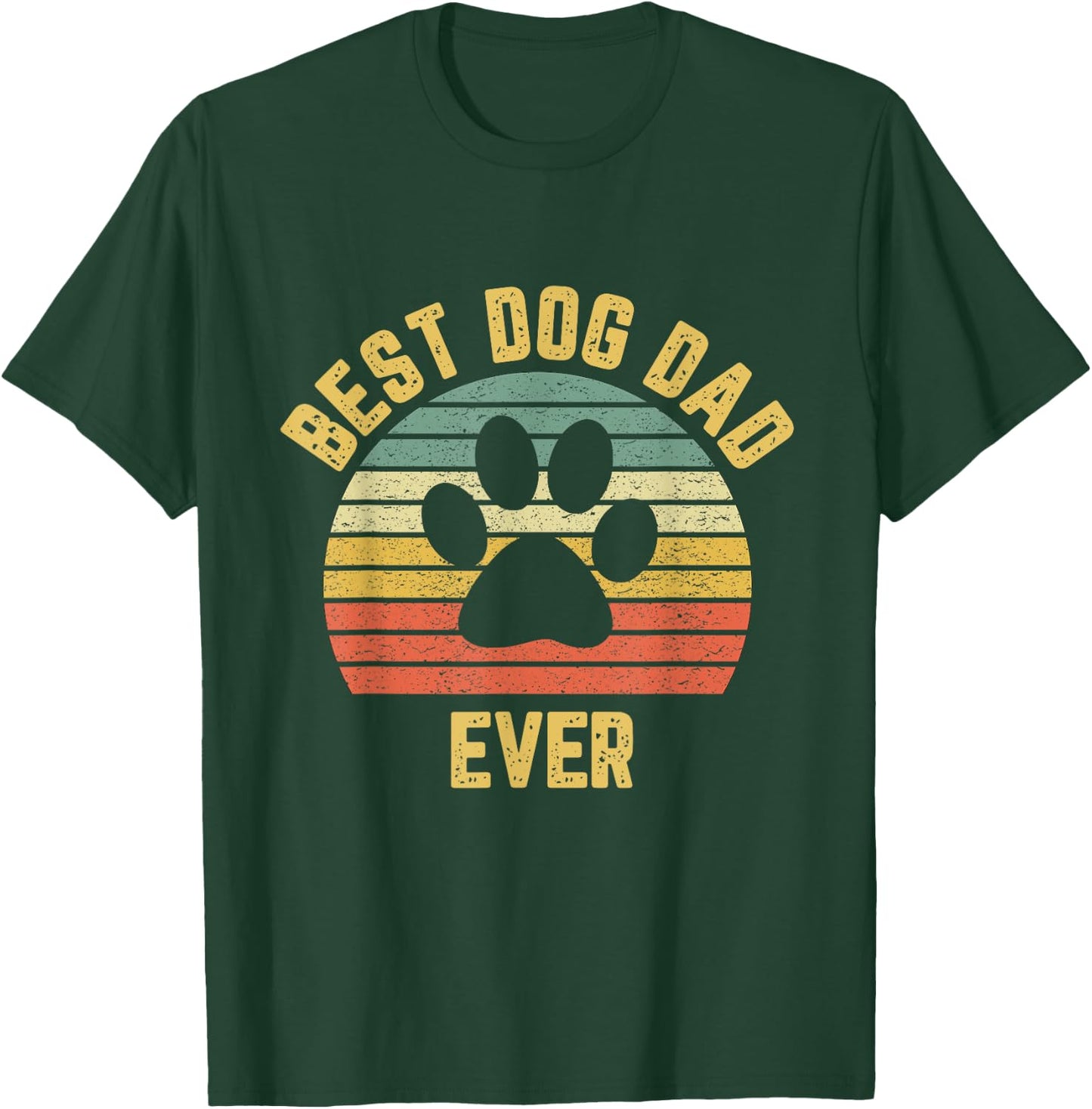 Vintage Dog Dad Cool Father's Day Gift Retro T-Shirt - T-Shirt | Forest