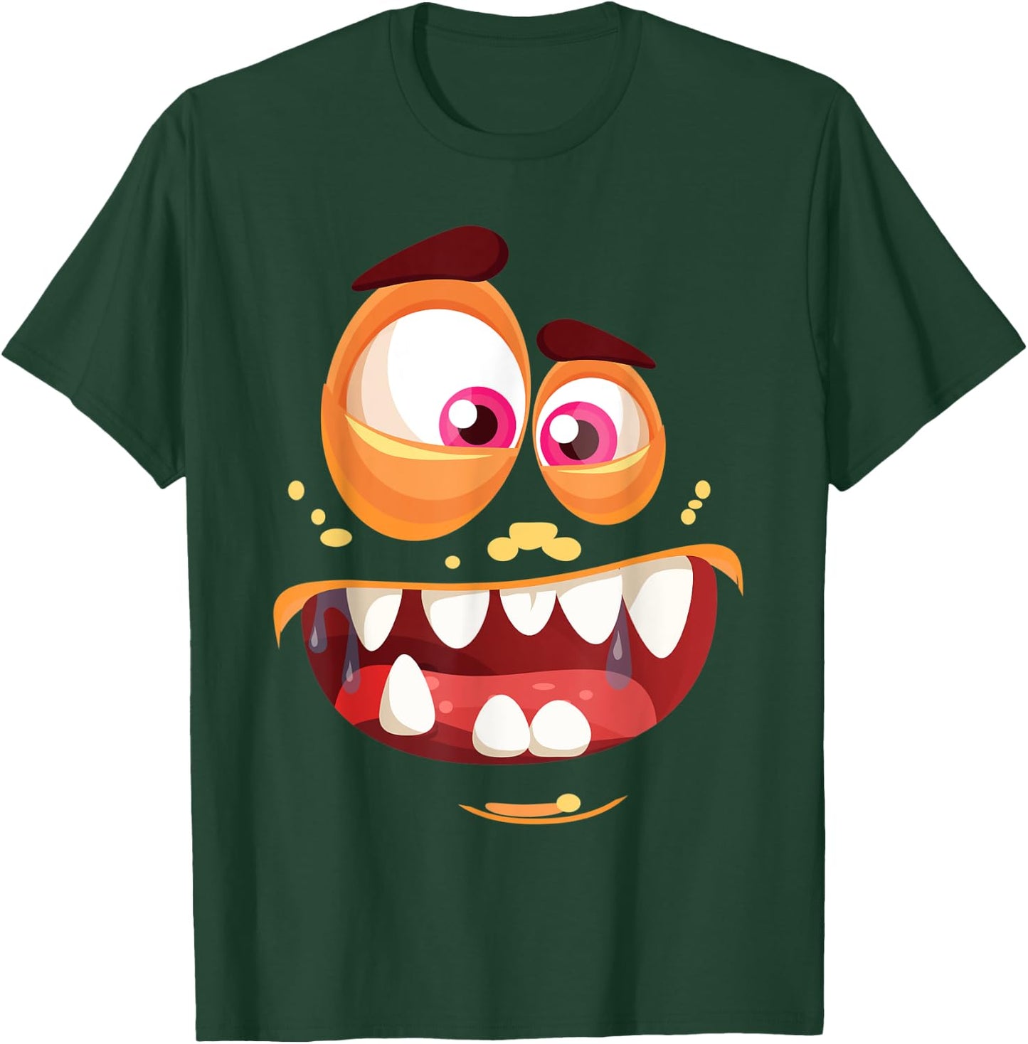 Monster Face Halloween Costume Shirt Funny Gift T-Shirt - T-Shirt | Forest
