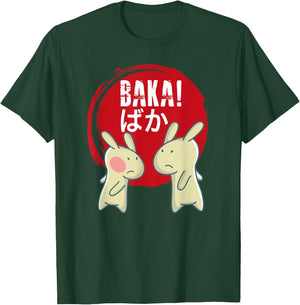 Funny Baka! Japanese Anime Rabbit Slap Manga Shirt T-Shirt - T-Shirt | Forest