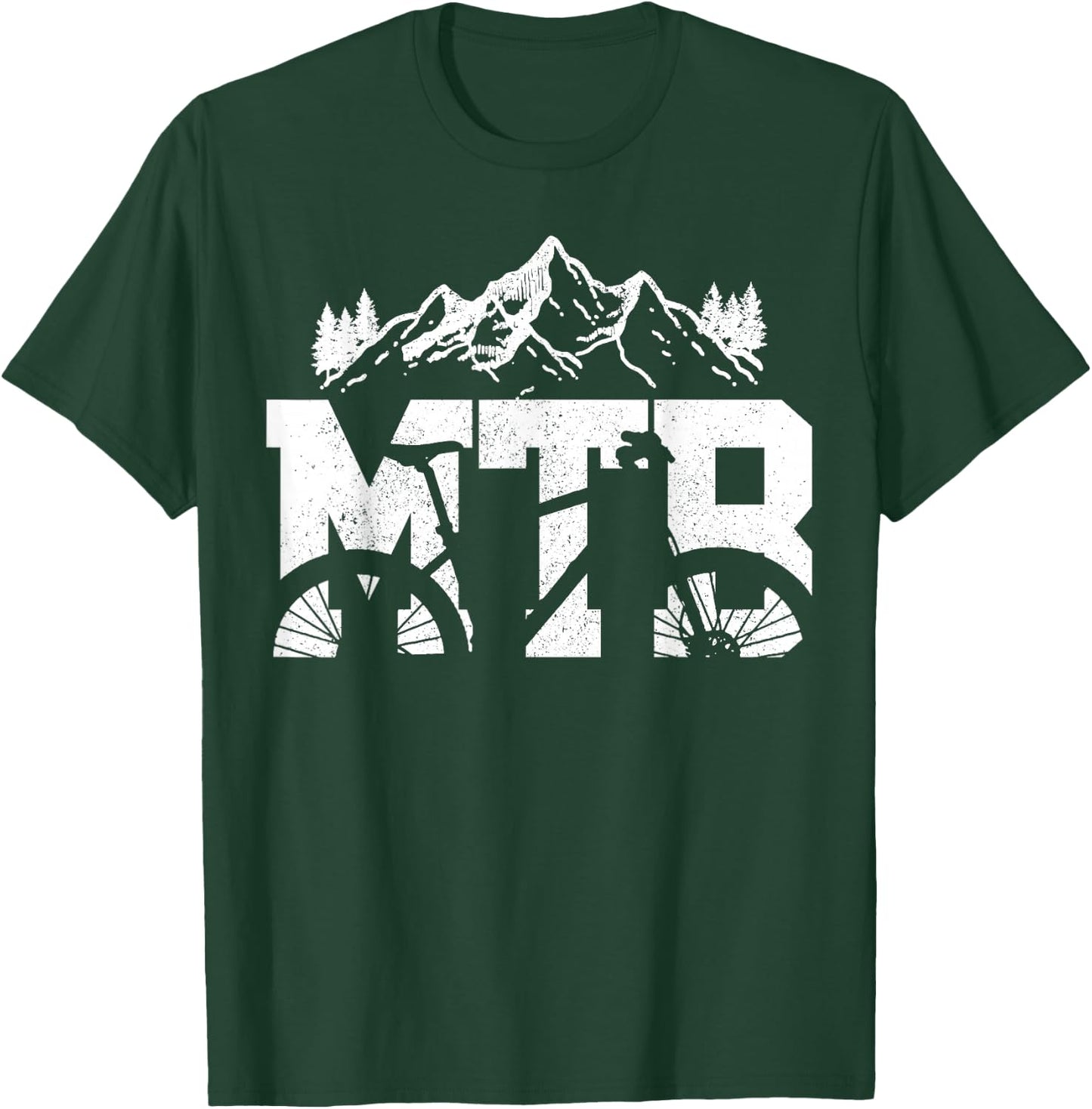 MTB Mountain Bike Bicycle Mountain Bike Biker Gift T-Shirt - T-Shirt | Forest