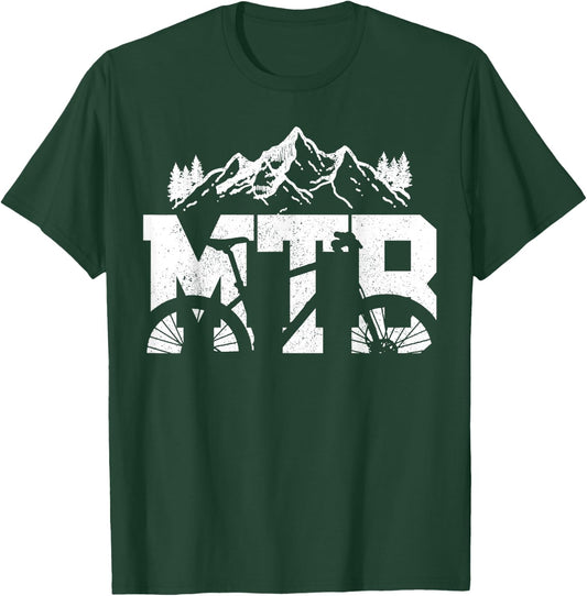 MTB Mountain Bike Bicycle Mountain Bike Biker Gift T-Shirt - T-Shirt | Forest