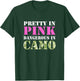 Military Girl Shirt Pretty Pink Dangerous Camo Hard Charger T-Shirt - T-Shirt | Forest