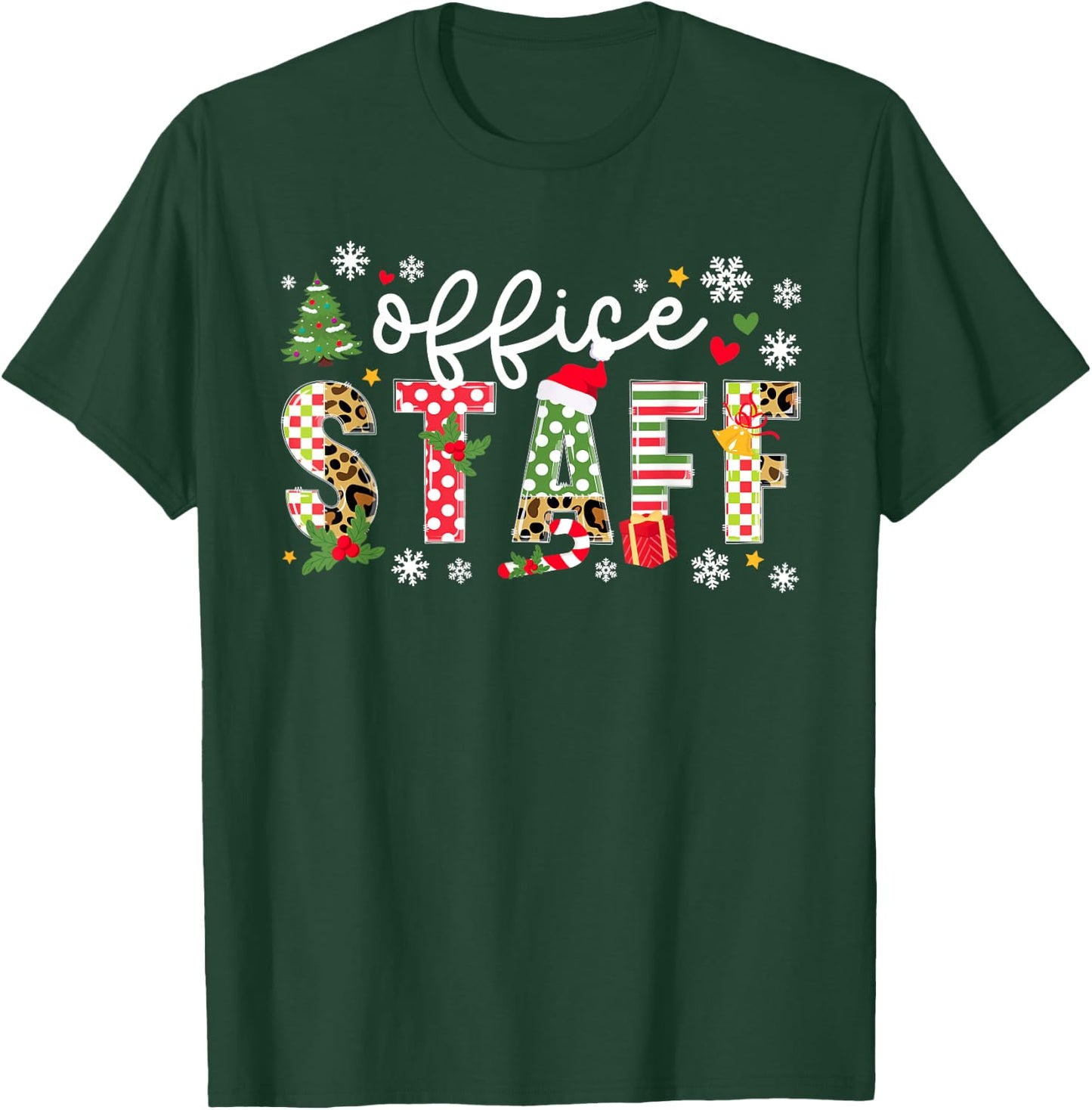 Office Staff Christmas Front Office Staff Xmas Party T-Shirt - T-Shirt | Forest