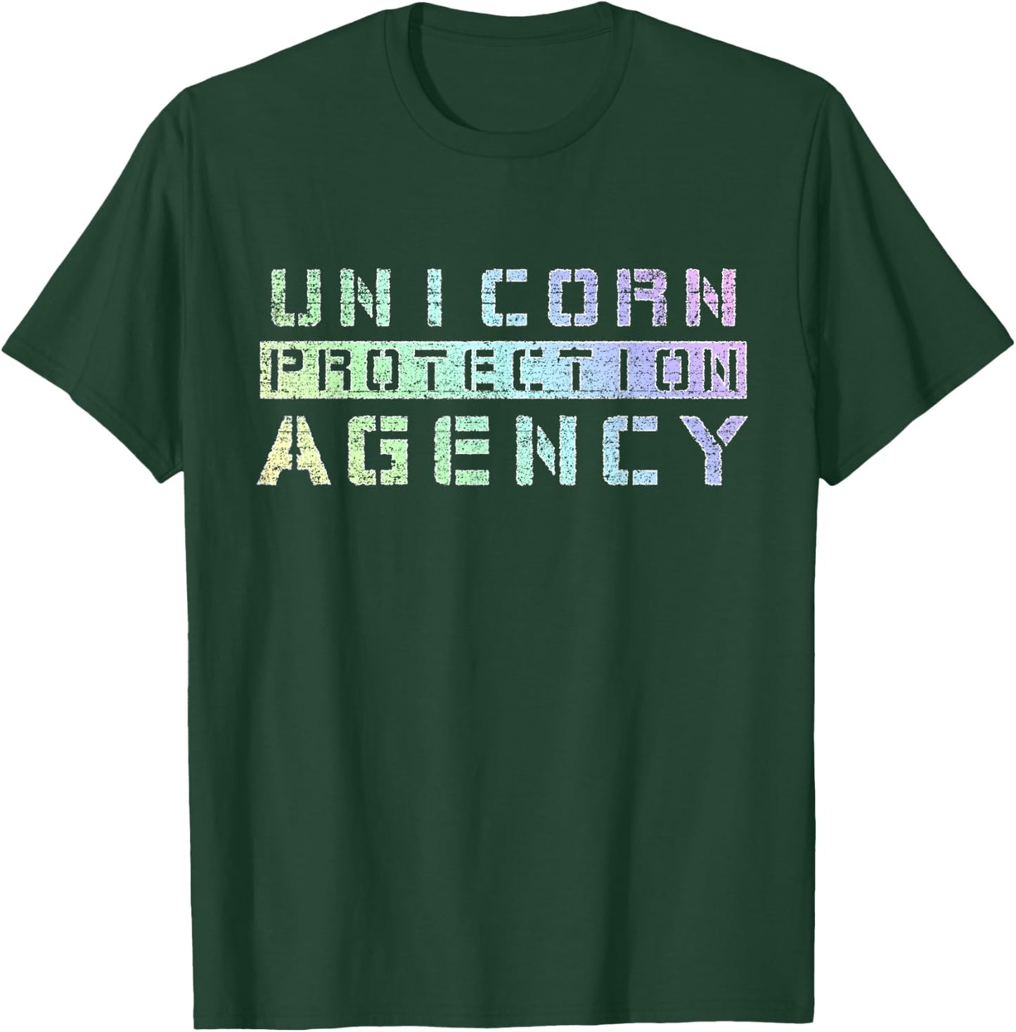 Unicorn Protection Agency | Unicorn Security Parent Shirt T-Shirt - T-Shirt | Forest