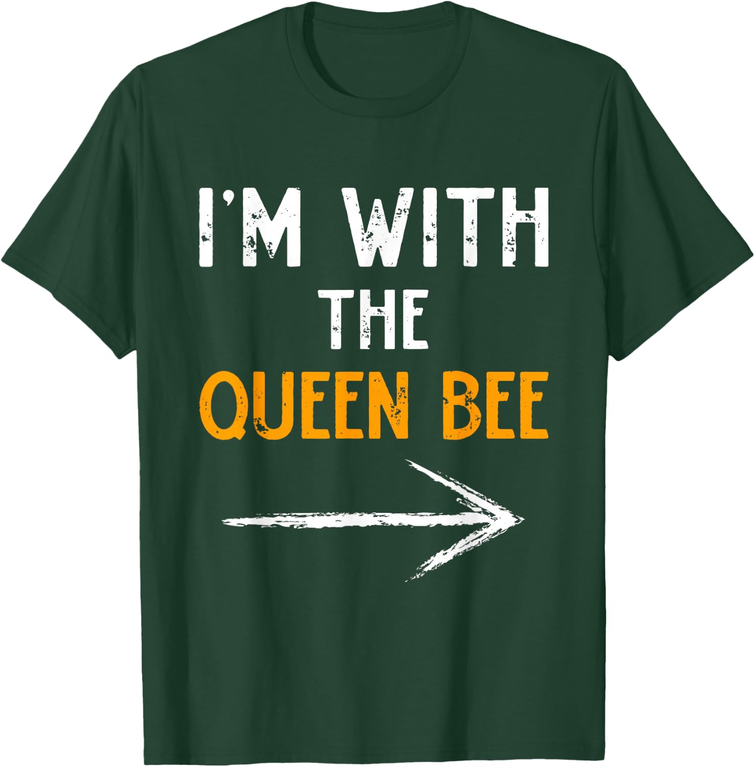 I’m With The Queen Bee Halloween Matching Couple Costume T-Shirt - T-Shirt | Forest