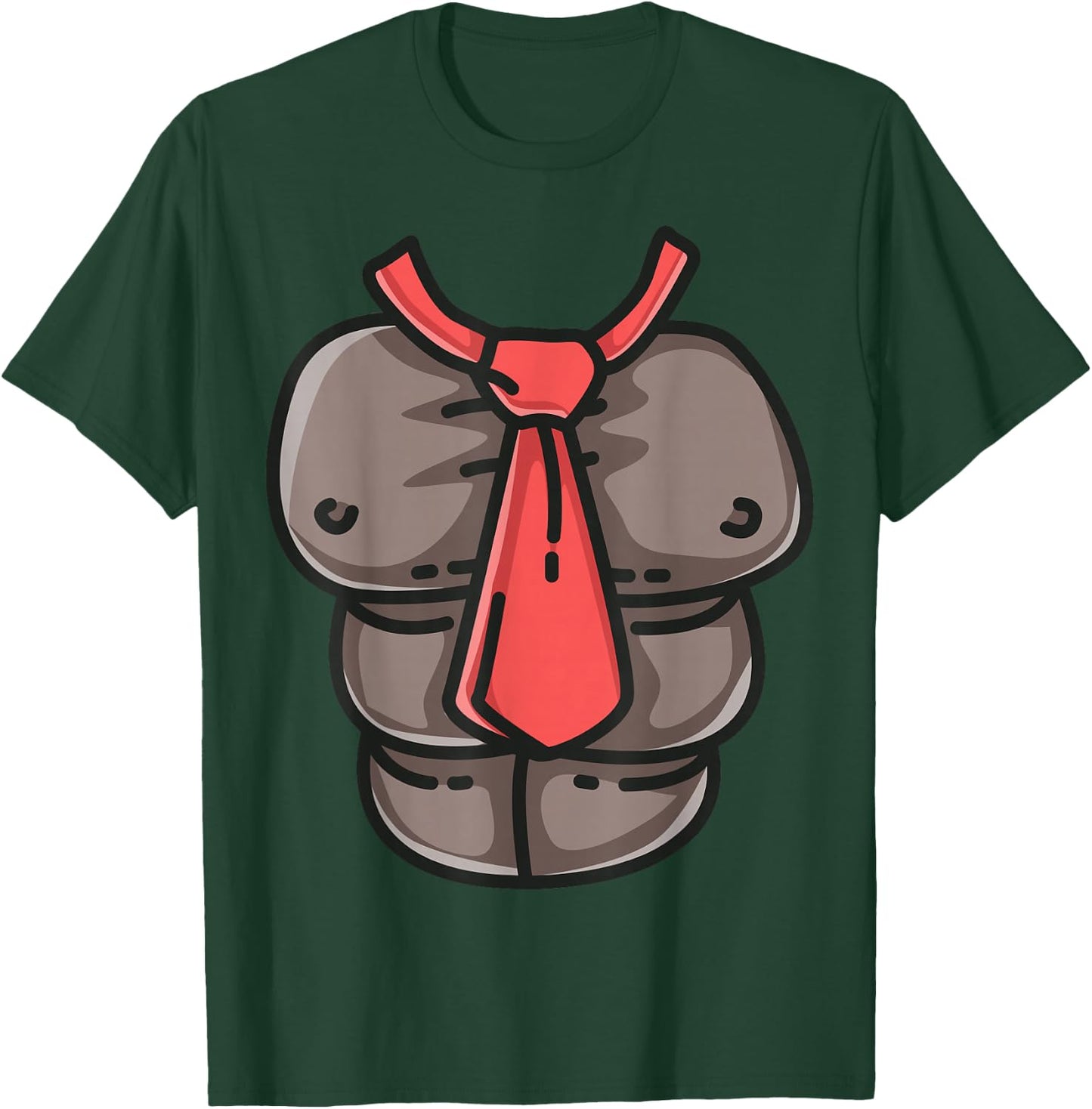 Donkey Monkey Chest Red Tie Game Cosplay Halloween Costume T-Shirt - T-Shirt | Forest