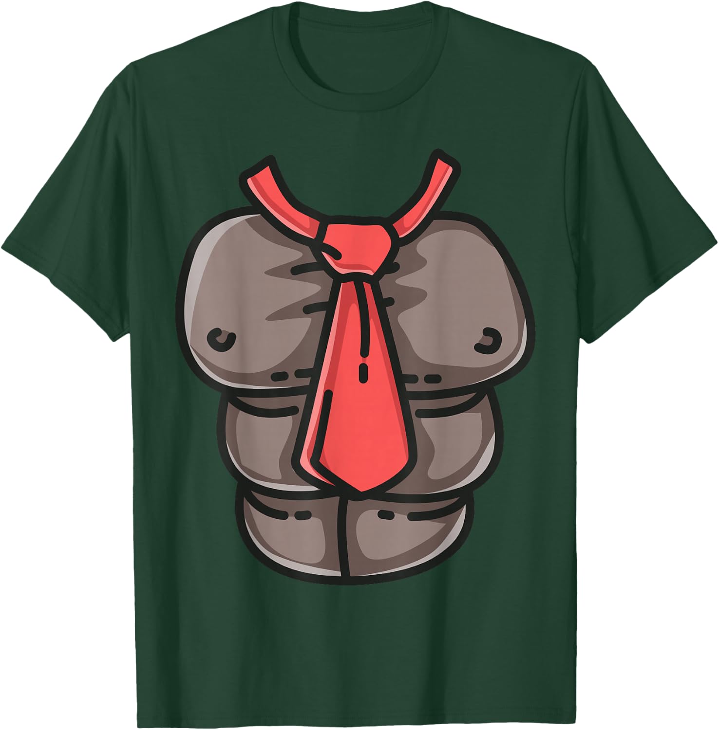 Donkey Monkey Chest Red Tie Game Cosplay Halloween Costume T-Shirt - T-Shirt | Forest