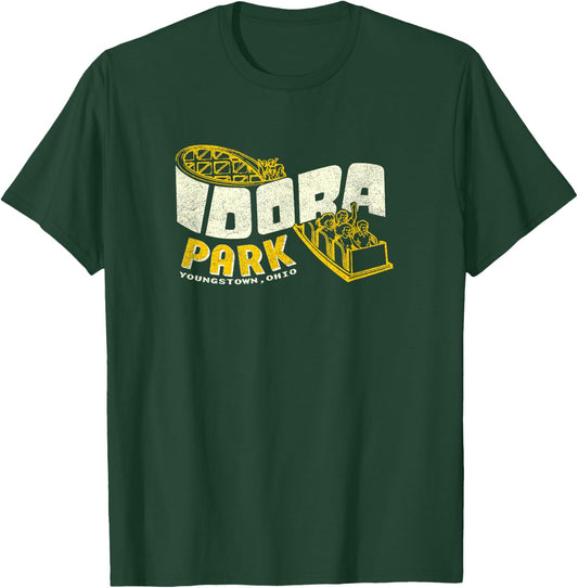 Idora Park Ohio Retro 80s Theme Park Roller Coaster Vintage T-Shirt - T-Shirt | Forest