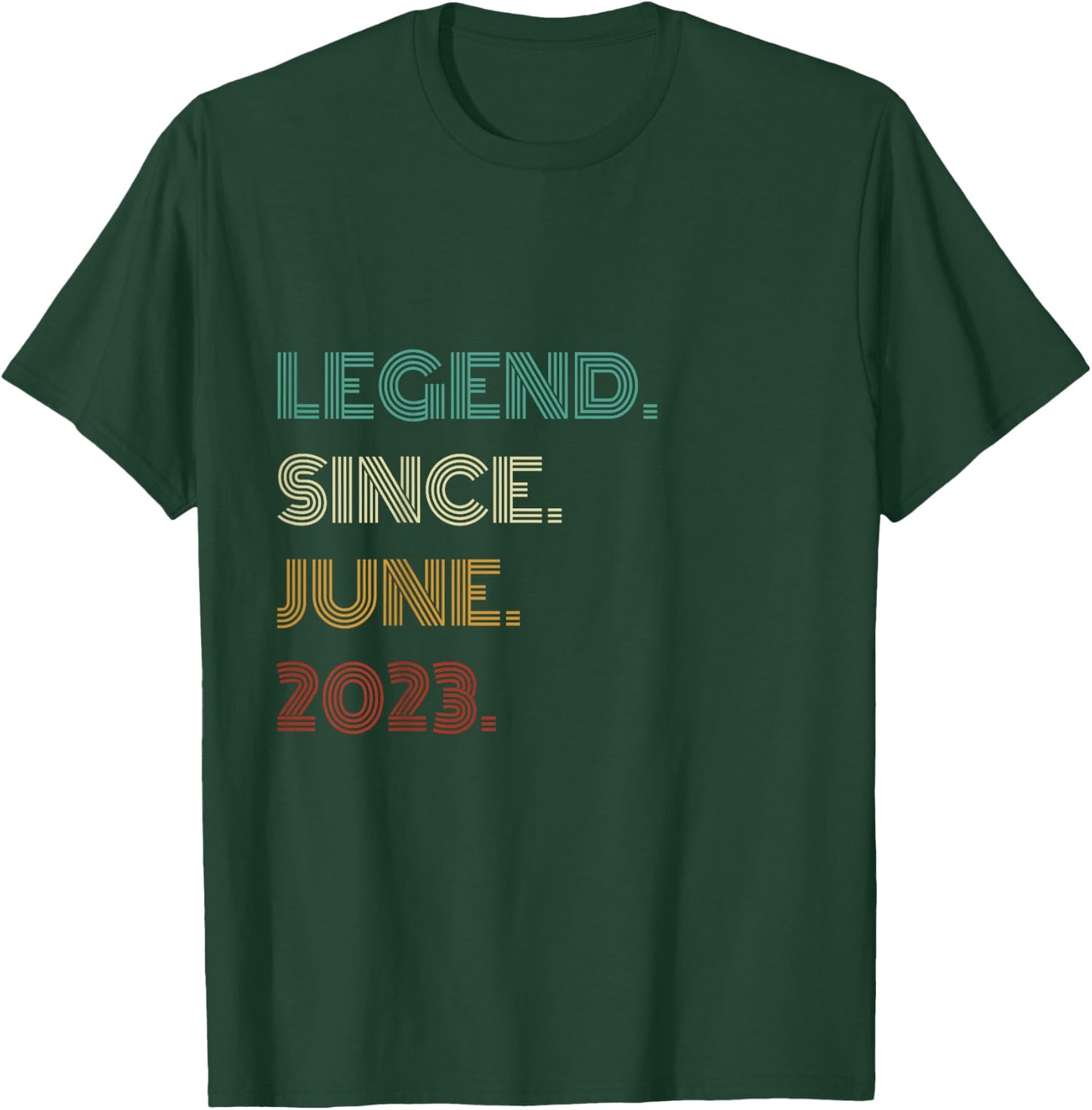 3 Years Old Legend Since June 2023 3rd Birthday T-Shirt - T-Shirt | Forest