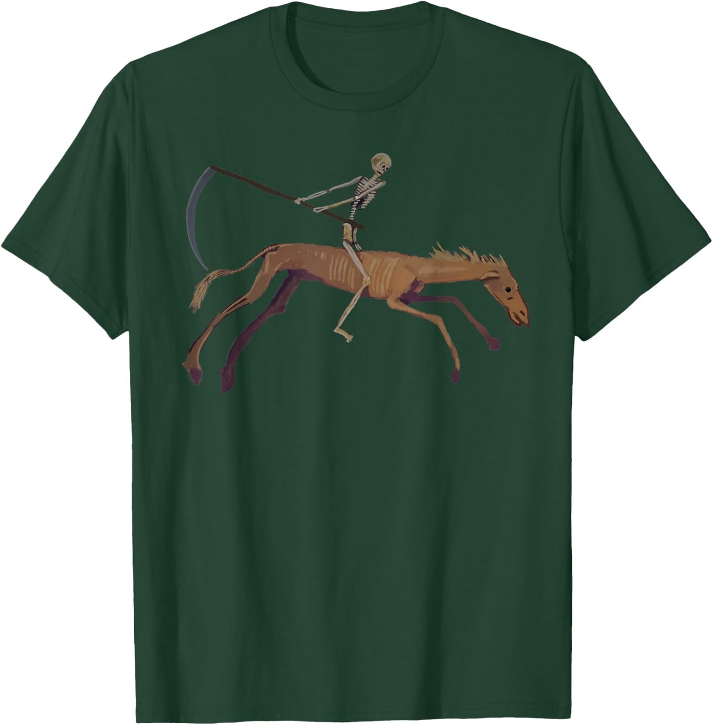 Angel of Death Grim Reaper Horseman of Apocalypse T-Shirt - T-Shirt | Forest