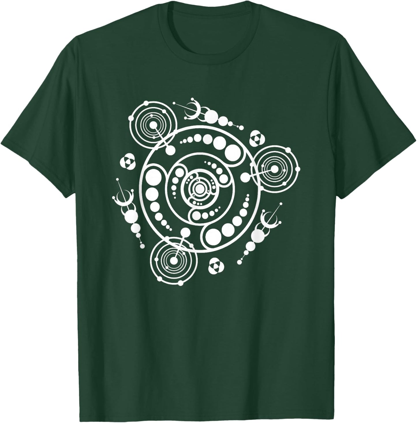 Crop Circle Space Alien Galaxy UFO Illustration Art T Shirt T-Shirt - T-Shirt | Forest