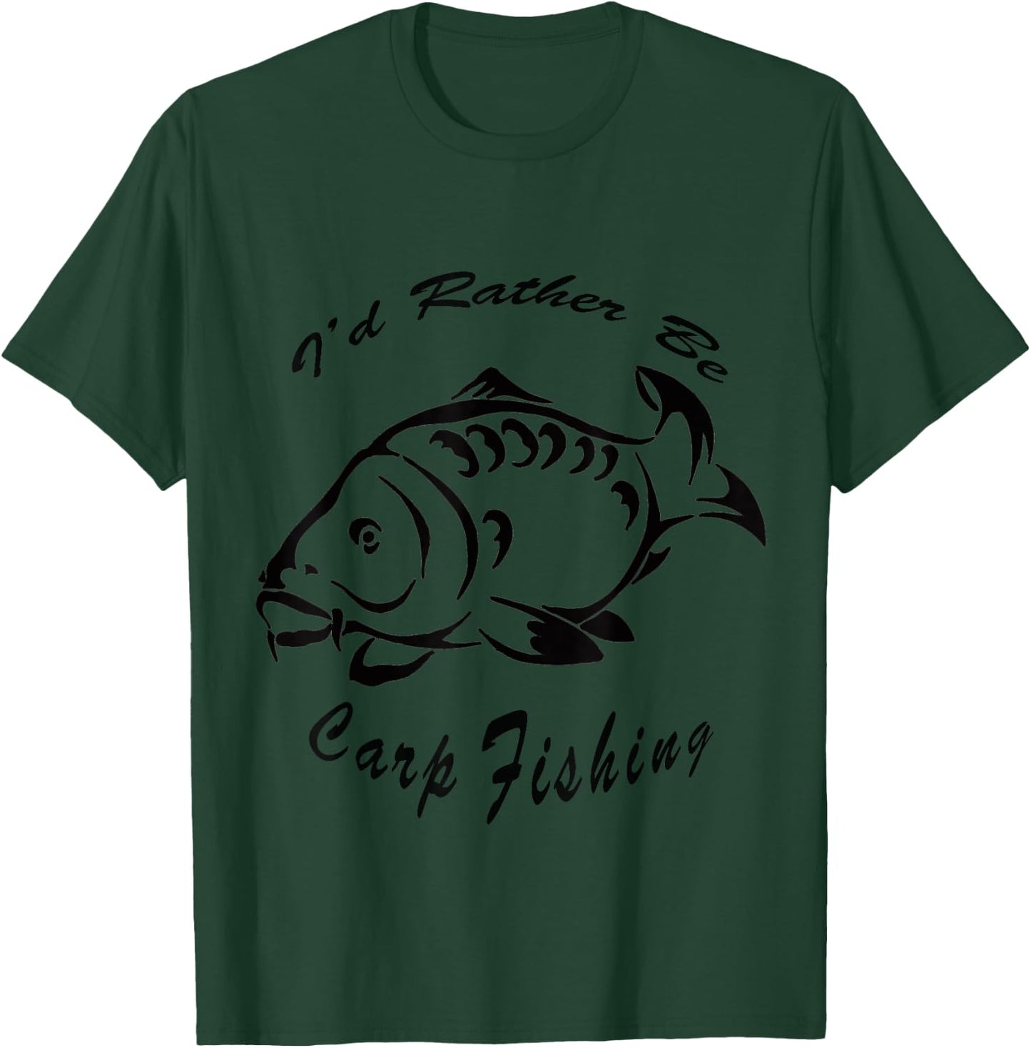 I'd Rather Be Carp Fishing Carp fishing Men Women Child T-Shirt - T-Shirt | Forest