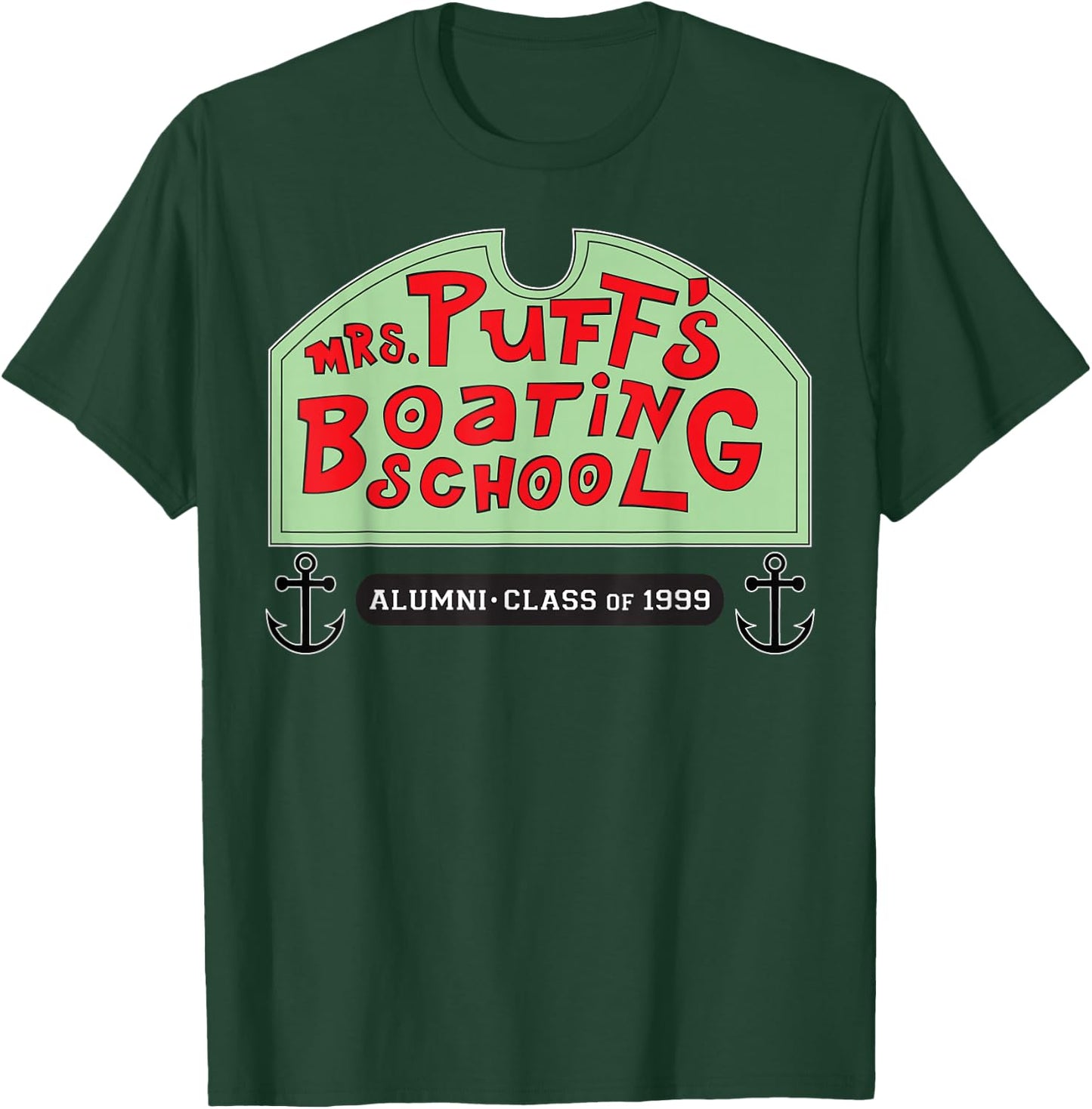 Spongebob Squarepants Mrs Puffs Boating School T-Shirt - T-Shirt | Forest