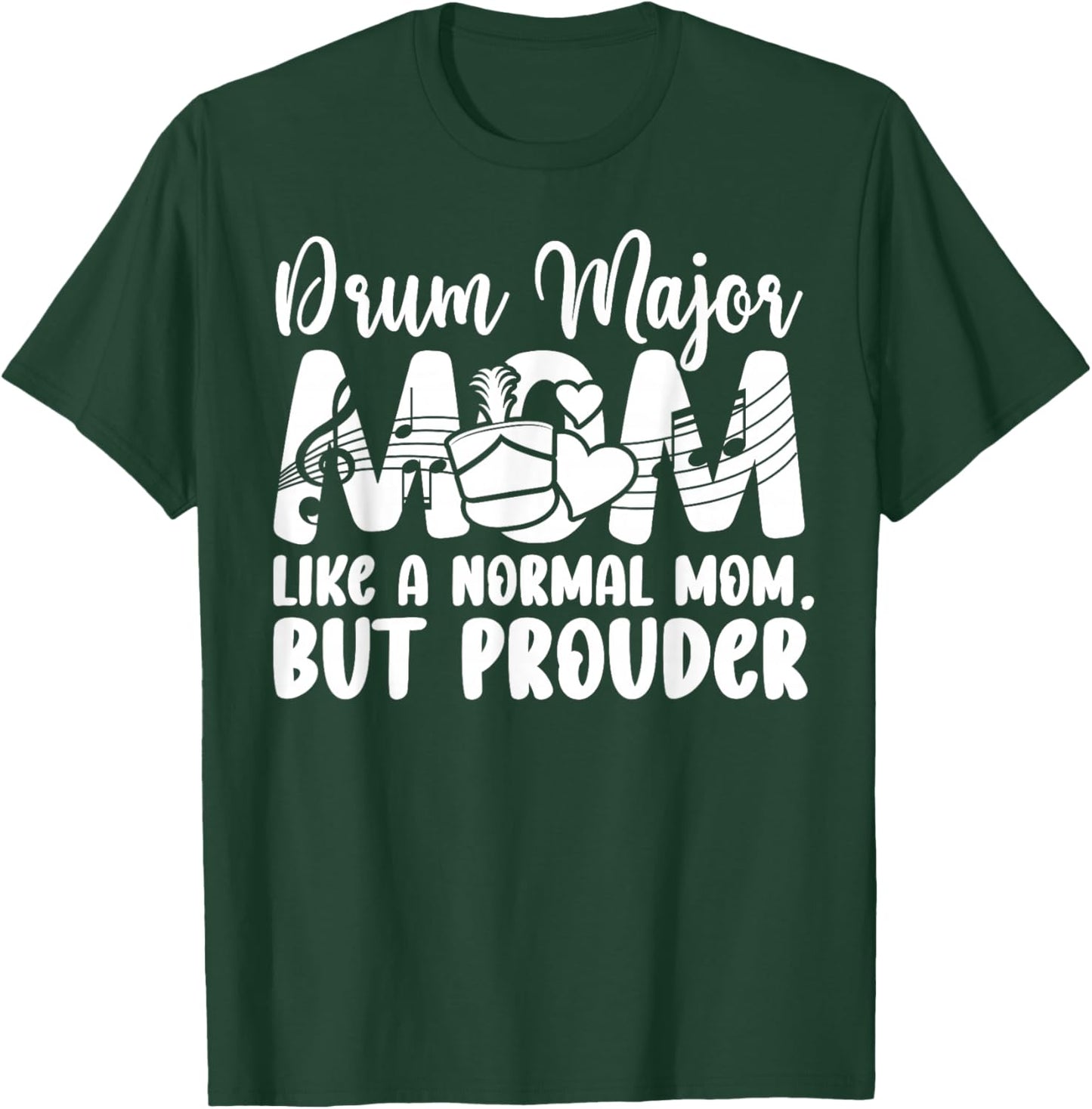 Drum Major Mom Definition Drum Major Mama Drum Major Mother T-Shirt - T-Shirt | Forest