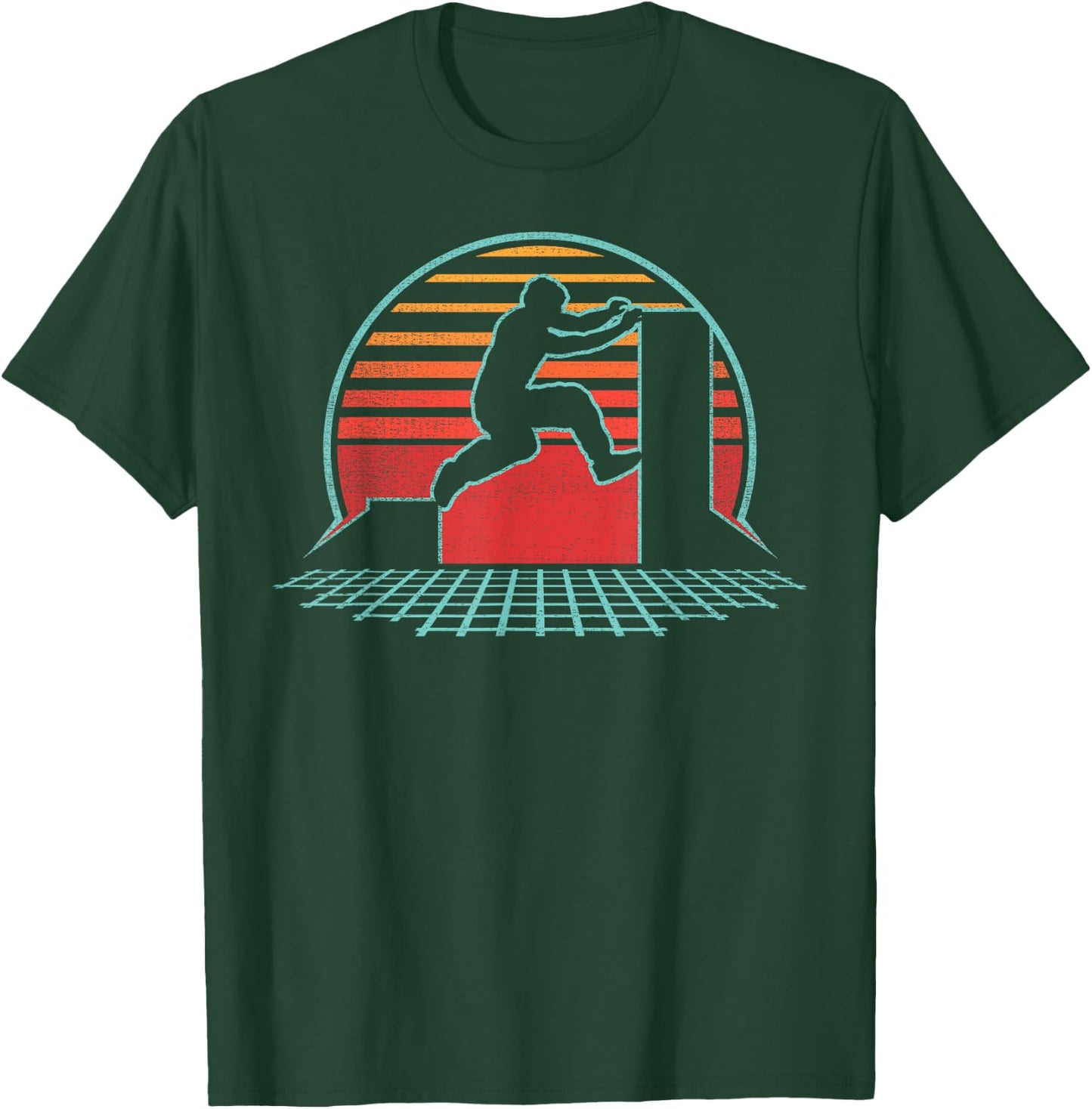 Parkour Retro Vintage 80s Style Freerunning Gift T-Shirt - T-Shirt | Forest