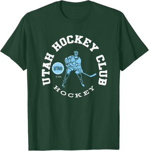 Utah Hockey Club Edge Black Officially Licensed T-Shirt - T-Shirt | Forest