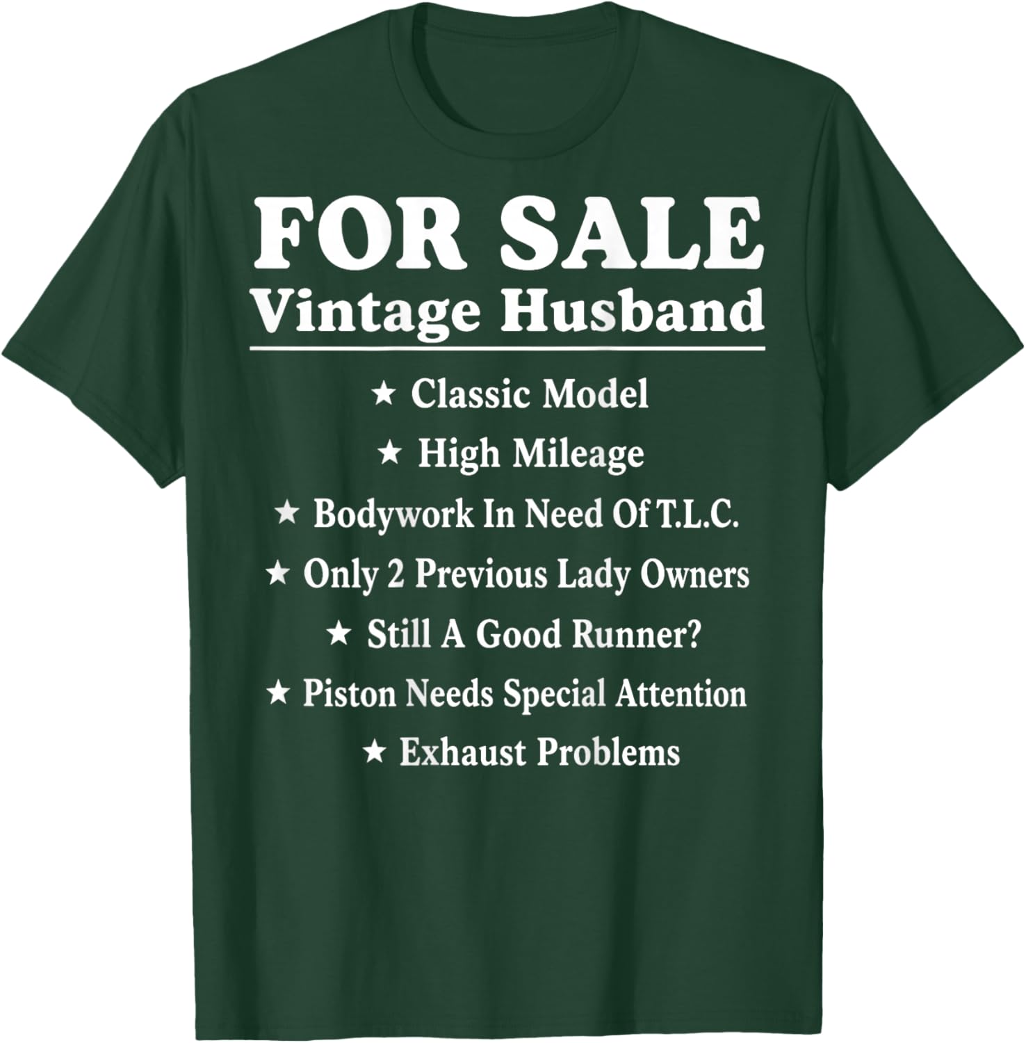 (ON Back) for Sale Vintage Husband Classic Model T-Shirt - T-Shirt | Forest