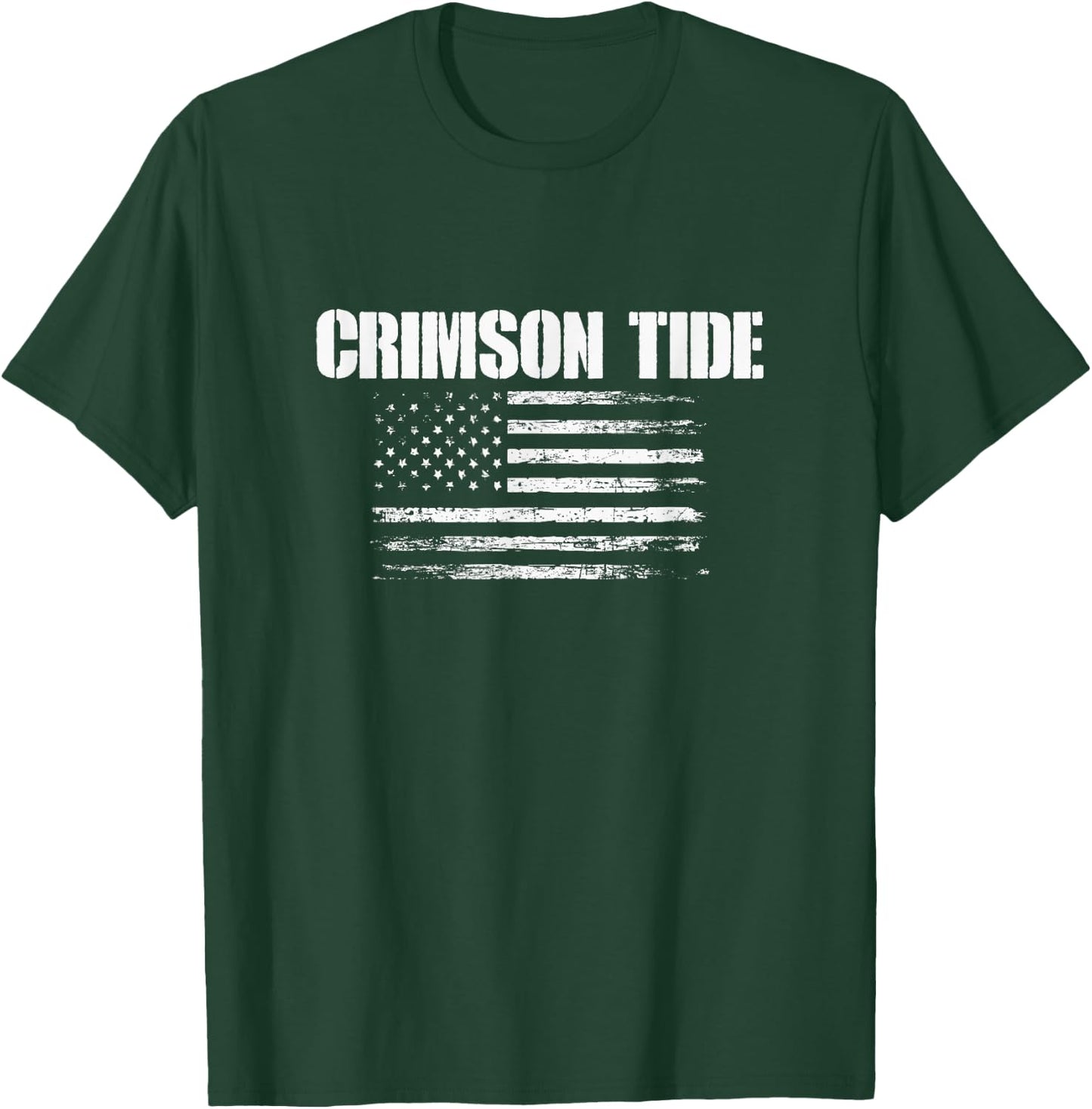 Minden Crimson Tide USA Flag Pride T-Shirt - T-Shirt | Forest