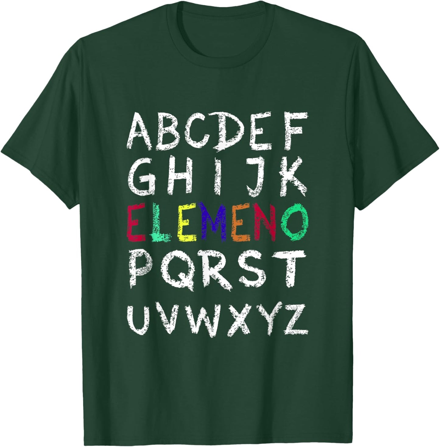 ELEMENO Alphabet-Funny Preschool Kindergarten-School Teacher T-Shirt - T-Shirt | Forest