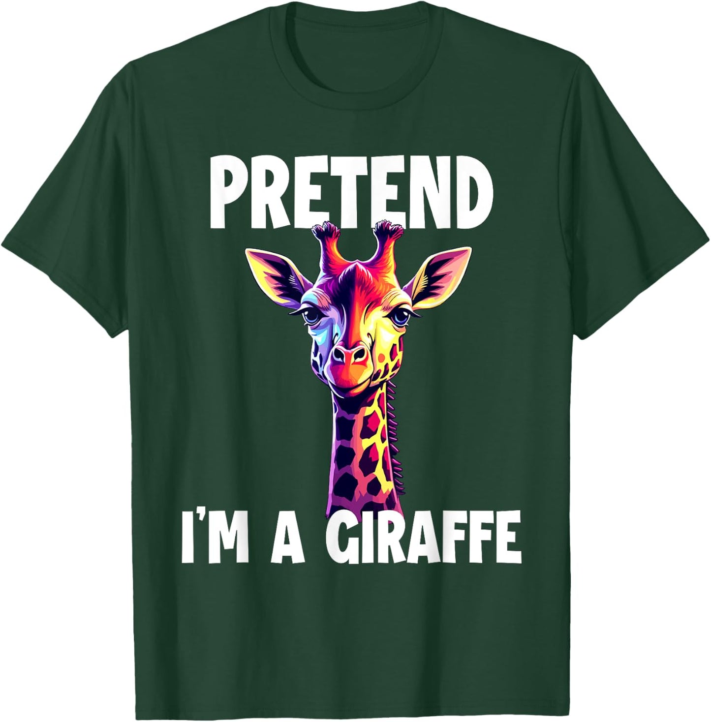 Pretend I'm A Giraffe Costume T-Shirt - T-Shirt | Forest