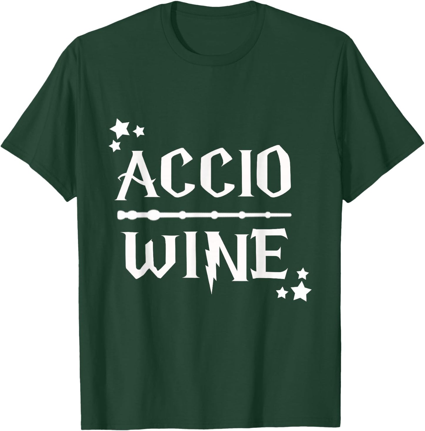 Accio Wine Wand T-Shirt - T-Shirt | Forest
