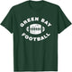 Green Bay Retro Vintage Distressed Football Sports Design T-Shirt - T-Shirt | Forest