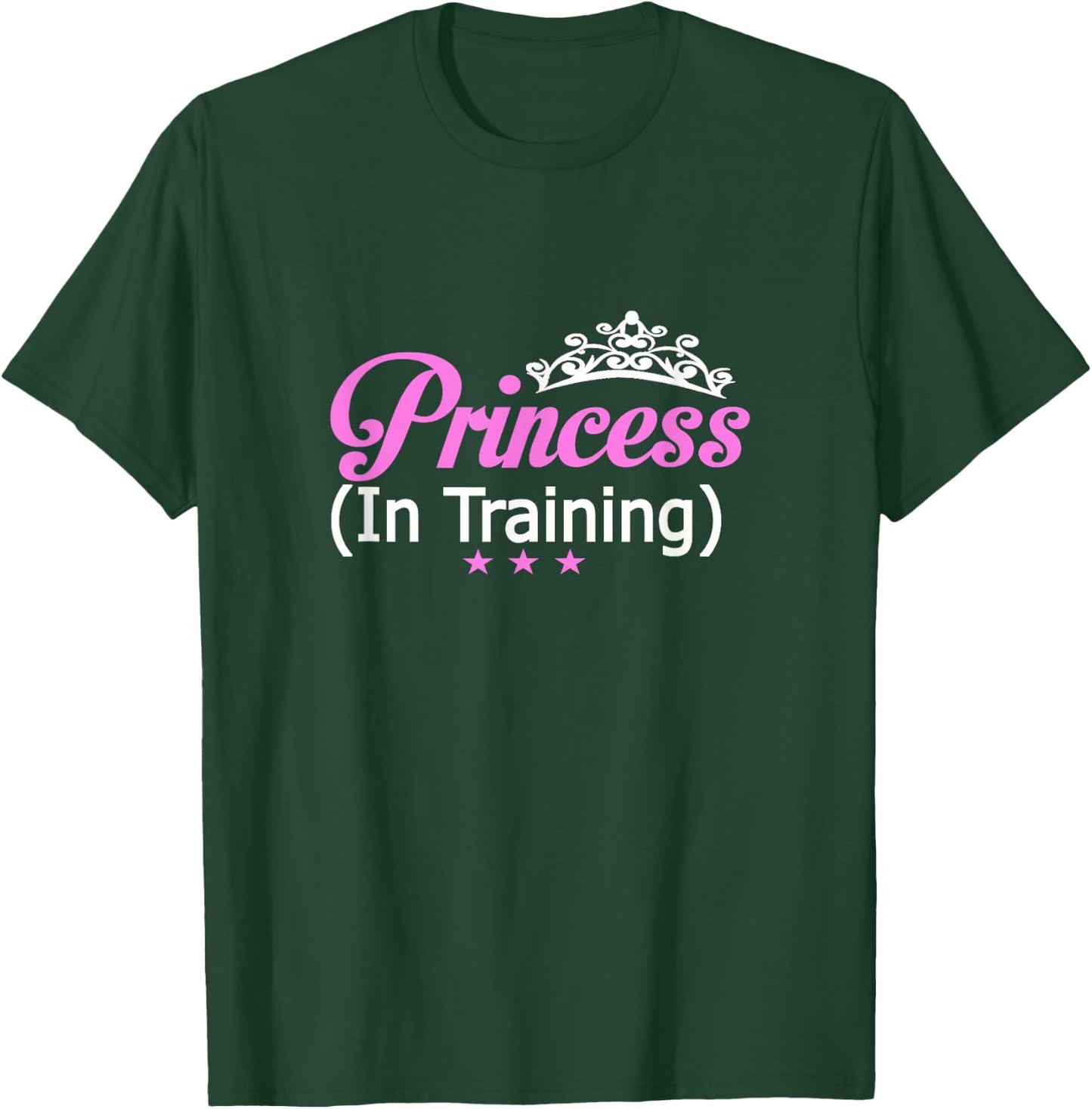Princess In Training Funny Tiara T-Shirt - T-Shirt | Forest