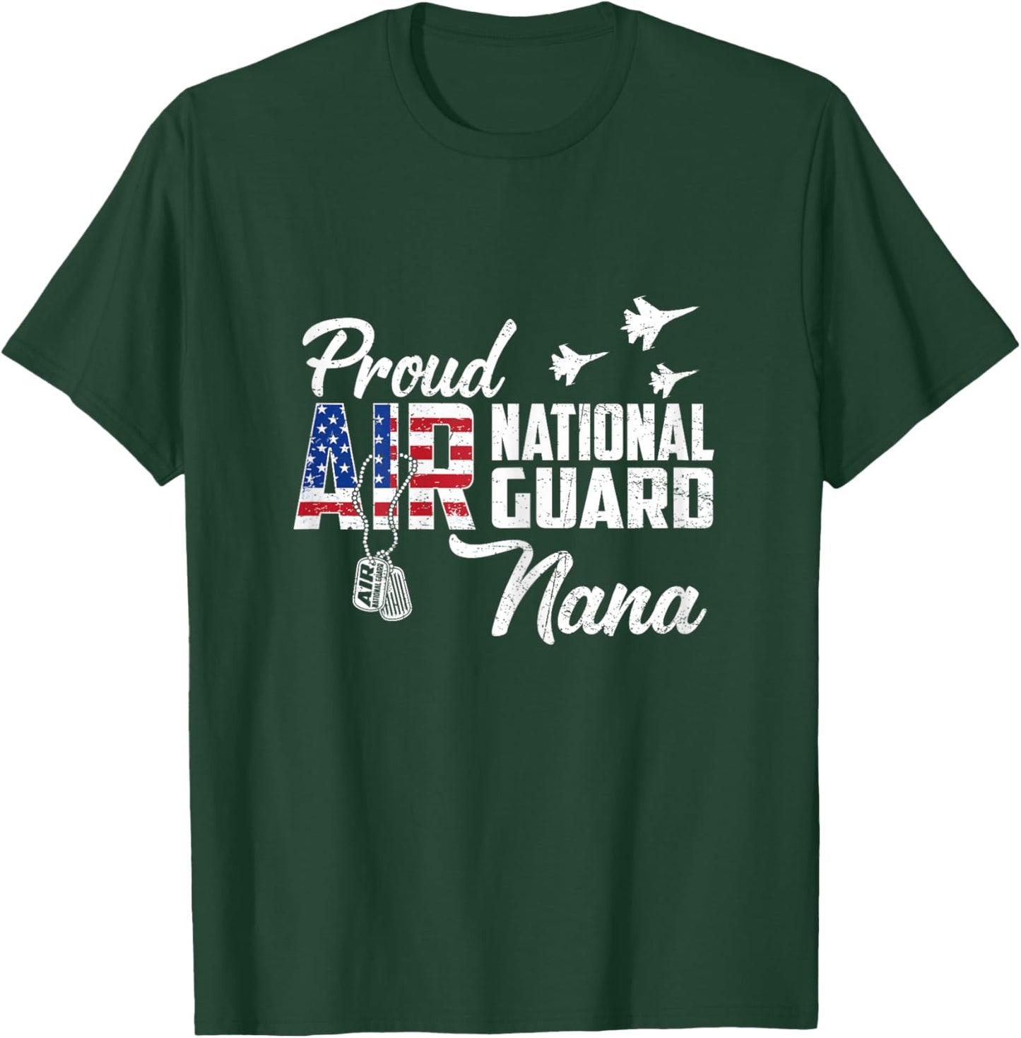 Proud Air National Guard Nana Flag US Family Matching T-Shirt - T-Shirt | Forest