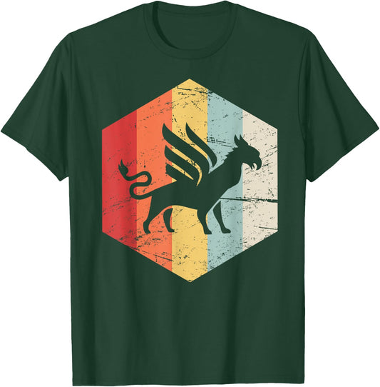 Vintage Retro Beast Griffin T-Shirt - T-Shirt | Forest