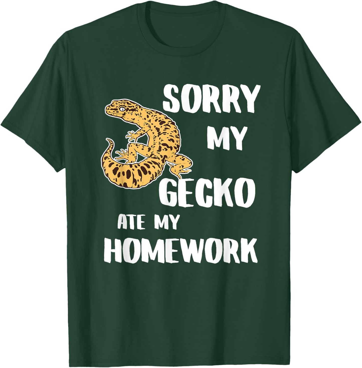 My Leopard Gecko Ate My Homework T-Shirt - T-Shirt | Forest