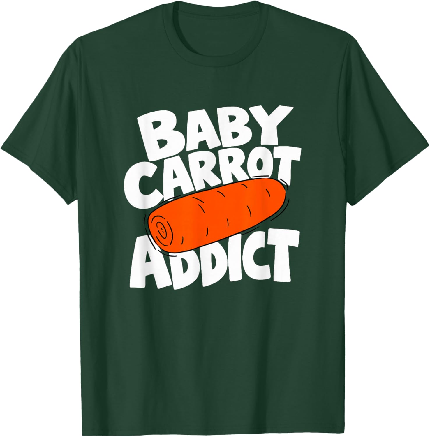 Baby Carrot Lover Graphic T-Shirt - T-Shirt | Forest