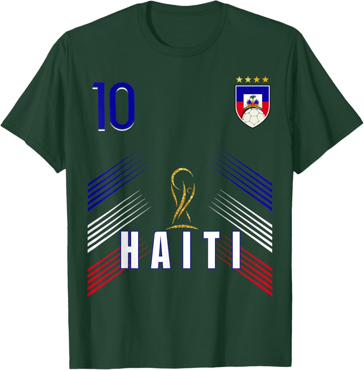 Retro Haiti Flag Haitian Pride Lovers T-Shirt - T-Shirt | Forest