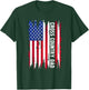 Cross Country Dad US Flag Cross Country Runner Father XC Dad T-Shirt - T-Shirt | Forest