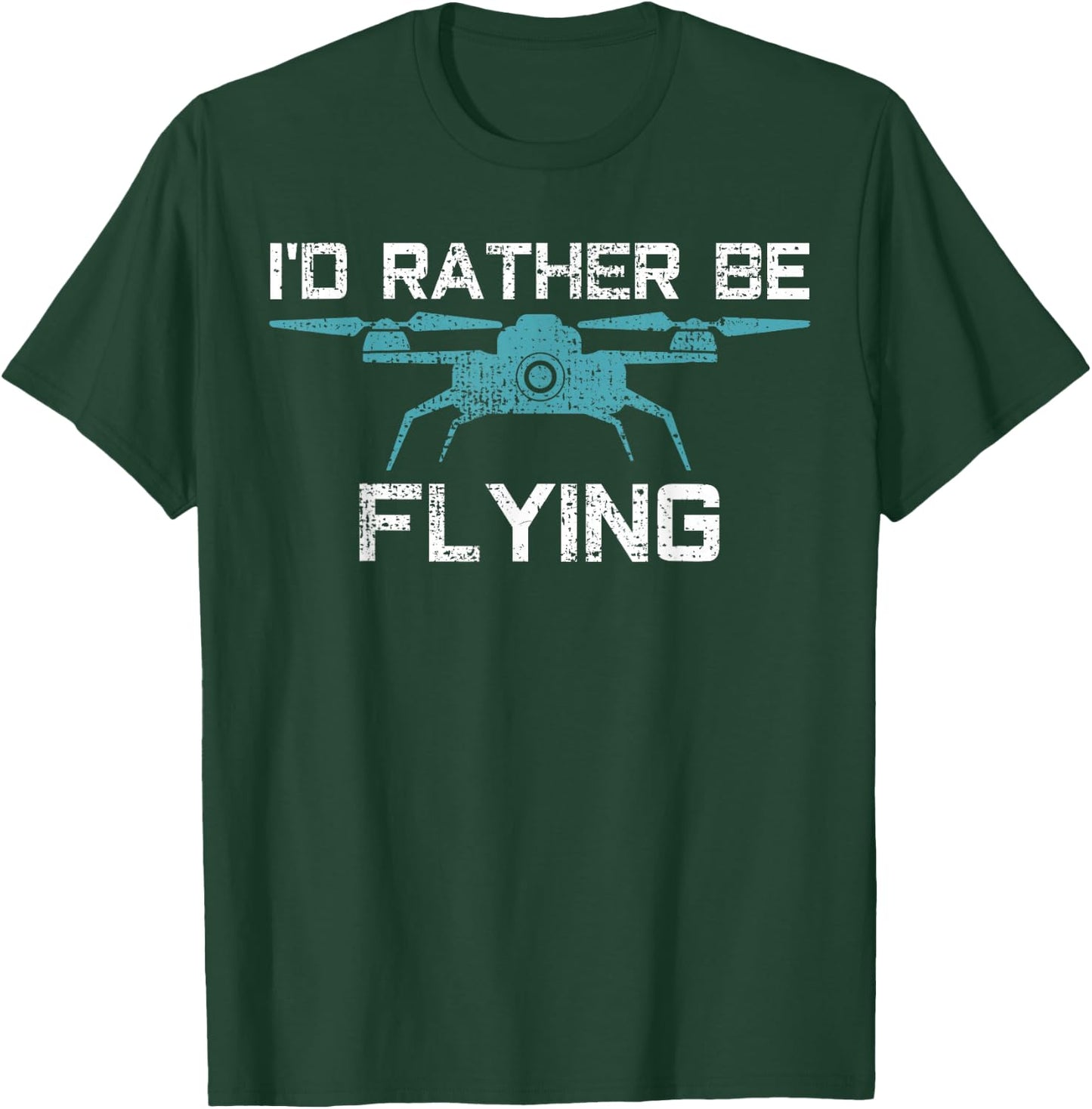 Drone Flying Gift Vintage Pilot Gift T-Shirt - T-Shirt | Forest