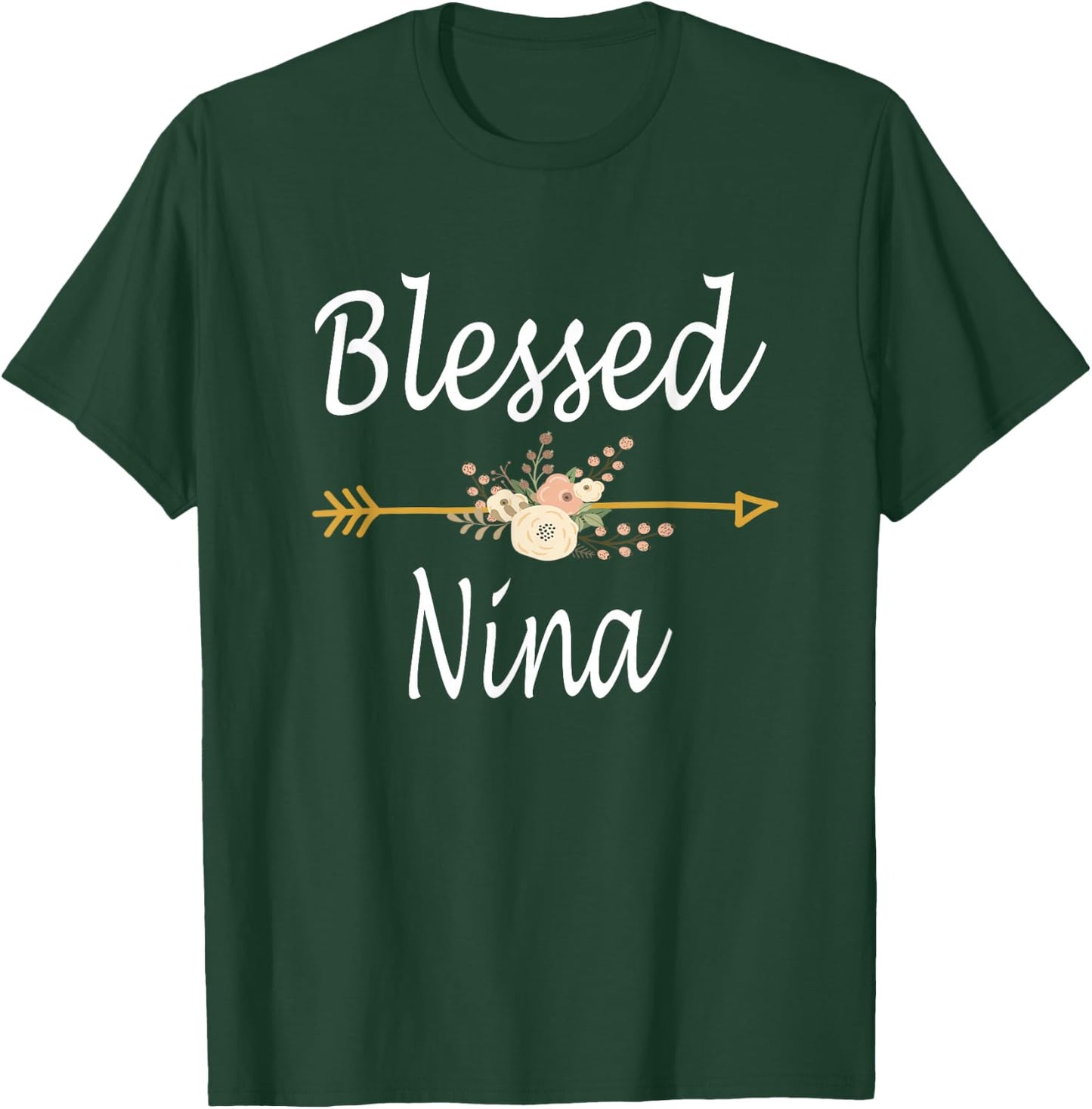 Blessed Nina Shirt Mothers Day Gifts T-Shirt - T-Shirt | Forest