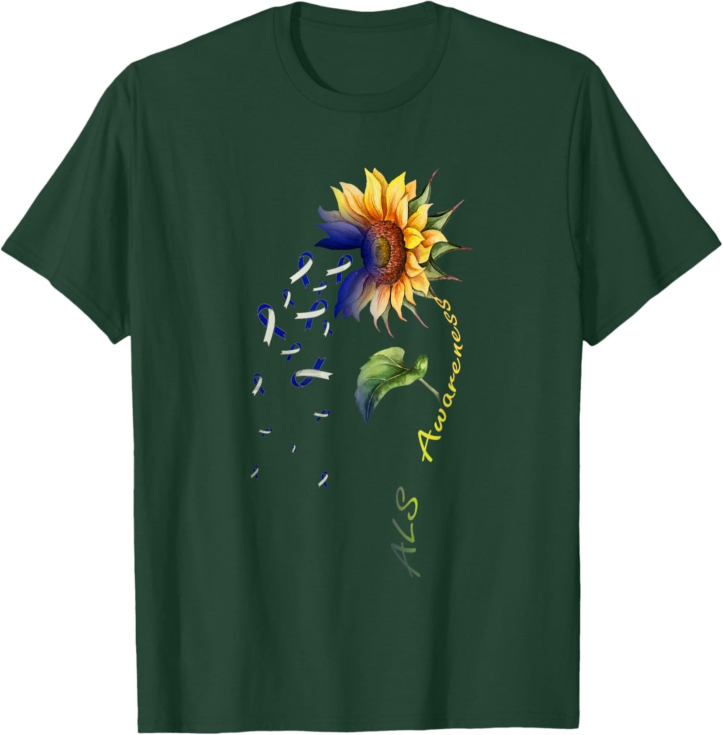 ALS Awareness Sunflower Shirt T-Shirt - T-Shirt | Forest