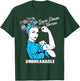 Graves Disease Warrior Unbreakable Awareness Gift T-Shirt - T-Shirt | Forest
