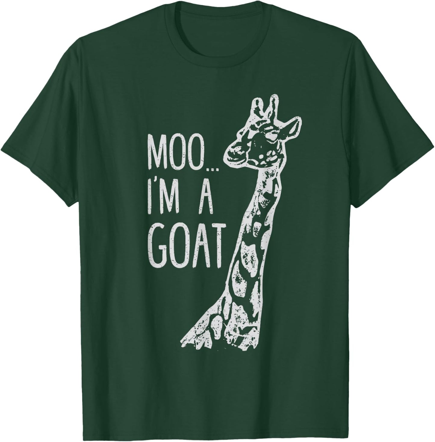 Funny design Giraffe Moo I'm A Goat Farm Zoo Animal design T-Shirt - T-Shirt | Forest